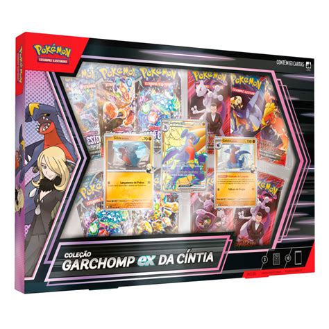 Pokémon Coleção - Pokémon Box Coleção Garchomp EX da Cíntia com 63 Cartas - Cartas ...