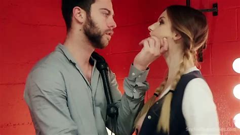 Horny Black Stud Mouth Fucks Tied Up White Bitch Hard