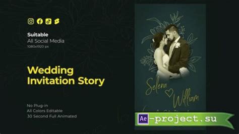 Videohive Wedding Invitation Instagram Reel 48890096 Project For