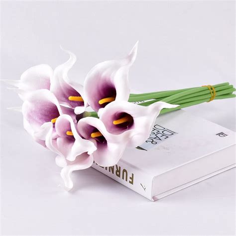 10 Pcs Kunstmatige Bloem Calla Bloem Nep Bos Bruil Grandado