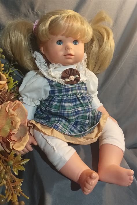 Vintage Gotz Baby Doll Blonde Hair Blue Eye Gotz Baby Etsy