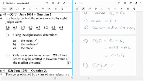 Mathematics The Easy Way High Grade Class Csec Statistics 2 Youtube