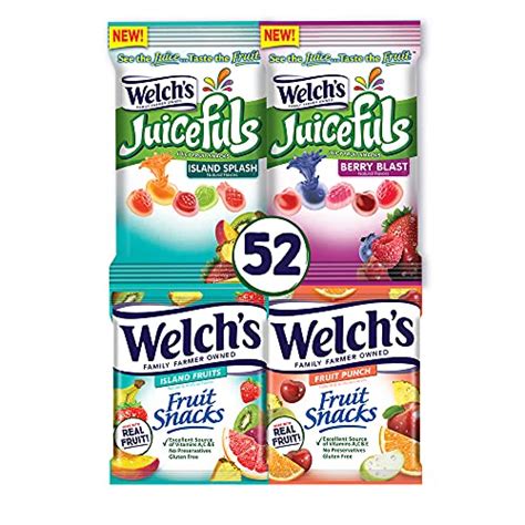 Welchs Fruit Snacks Combo Variety Pack Juicefuls Berry Blast And Island