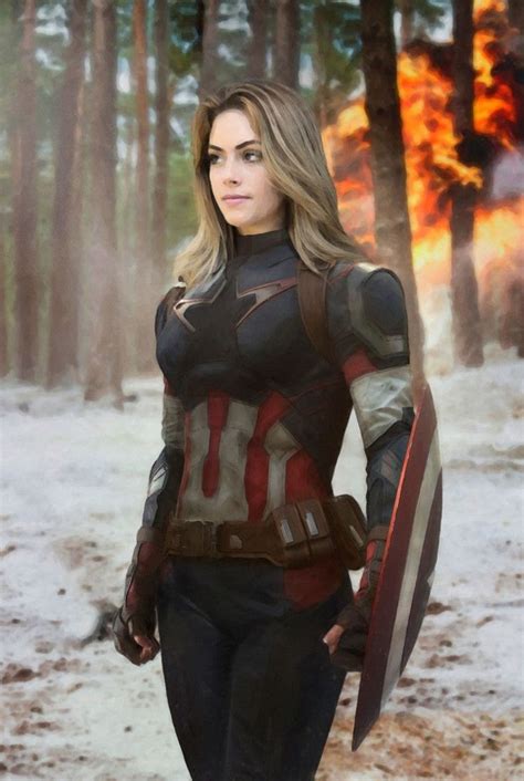 Vrouwelijke Captain Custom Kussen50x50cm Captain America Costume Cosplay Woman Cosplay Babe