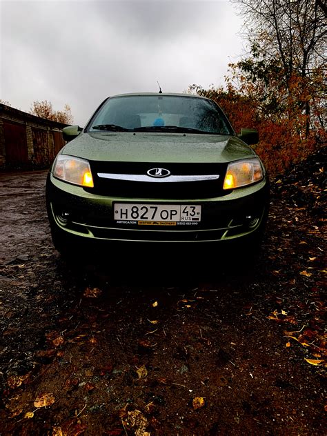 LED ДХО в Гранту 13г. 1.6 8-клоп — Lada Гранта (1G), 1,6 л, 2013 года ...