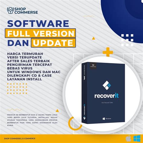 Jual Recovery Data Hilang Wondershare Recoverit Terbaru Windows Dan