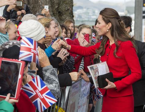 Royal Tour Kate Middletons Red Luisa Spagnoli Suit In Christchurch