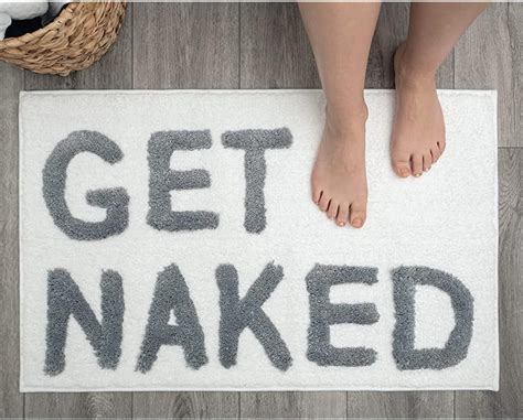 Amazon Get Naked Bath Mat White Get Naked Rug Cute Bath Mat