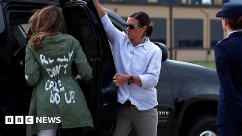 Melania Wears I Really Don T Care Do U Jacket On Migrant Visit BBC