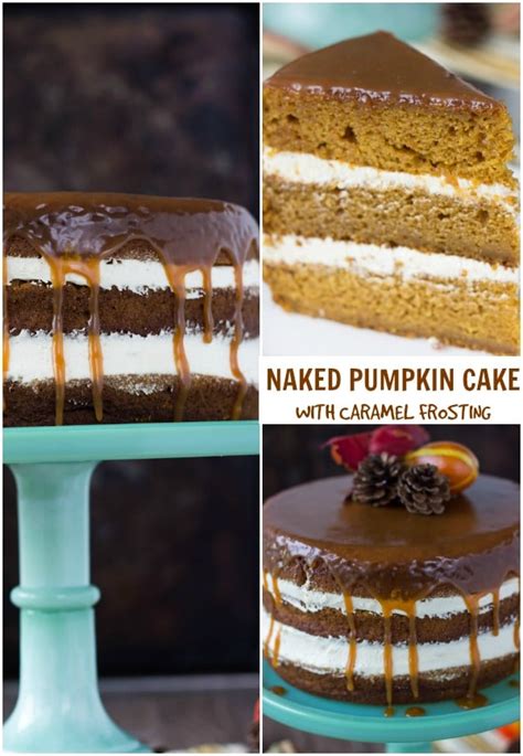 Naked Pumpkin Cake With Caramel Buttercream A Classic Twist