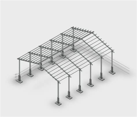 Nave Industrial En Rvt Descargar Cad 36 Mb Bibliocad