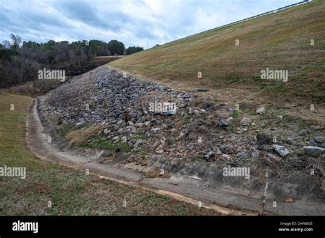 Falls Lake Dam In Raleigh Nc Stock Photo Alamy
