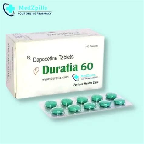 Duratia 60mg Dapoxetine Tablet Uses Dosage Price Interactions