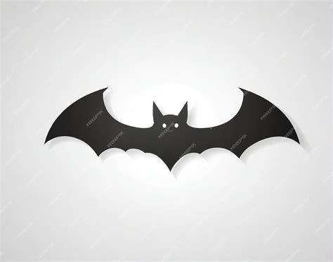 Premium Photo A Black Bat Cut Out Of Paper