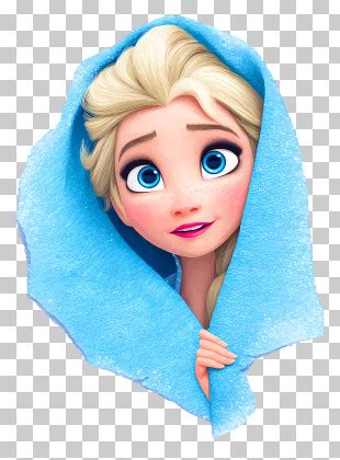 Princess Elsa Peeking Out Blonde Girl Peeking Animation PNG