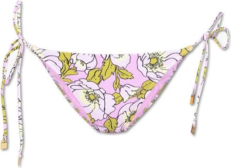 Tory Burch Floral Printed String Bikini Bottoms ShopStyle Two Piece Swimsuits