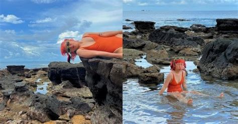 Phát hiện ra một cô gái mặc bikini màu cam đang xỉu ngang xỉu dọc khi ở ngoài bãi biển Nhìn