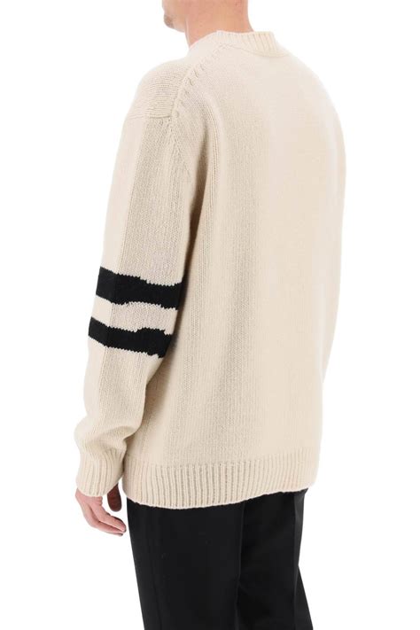 Alexander Mcqueen Wool Cashmere Skull Sweater Man Residenza