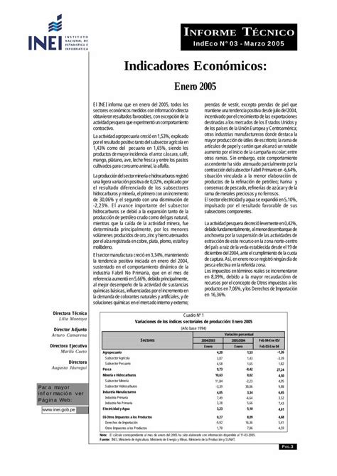 Pdf Indicadores Económicos Inei Gob Pe · Pdf Filela Demanda De