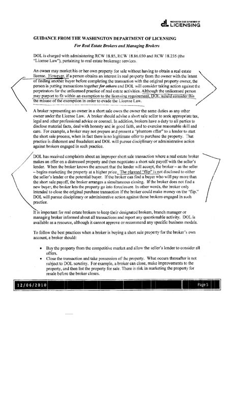 Wholesaling Real Estate Contracts in Washington State May Require Being ...