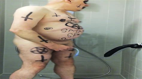 Satan Sex Slave Gerard Takes A Urine Enema Named Satan