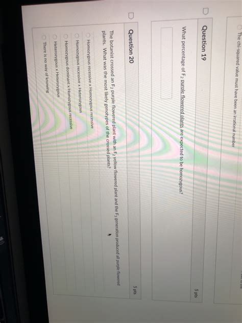 Solved A botanist is studying genetic transmission of flower | Chegg.com 