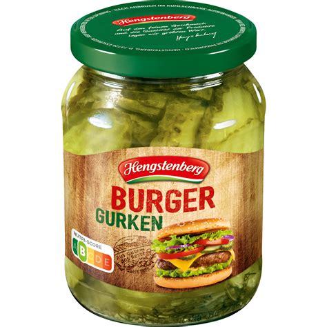 Transgourmet Österreich Hengstenberg Burger Gurken 370ml