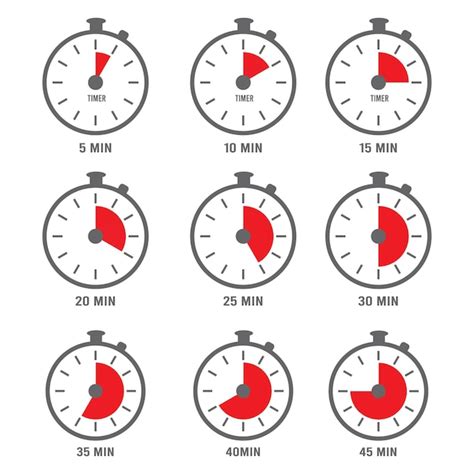 Premium Vector Minutes Icon Hour Clock Symbols Times Minutes Numbers