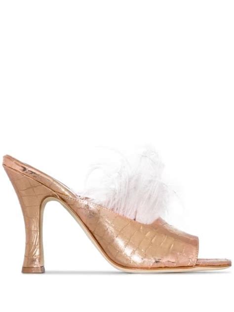 Paris Texas 90mm Feather Mules Lizzos Snl Afterparty Outfit Included