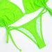Neon Green Thong Bottom Bikini Etsy
