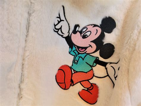 Disneyland Resort Exclusive Mickey Friends Vintage Embroidered Sherpa