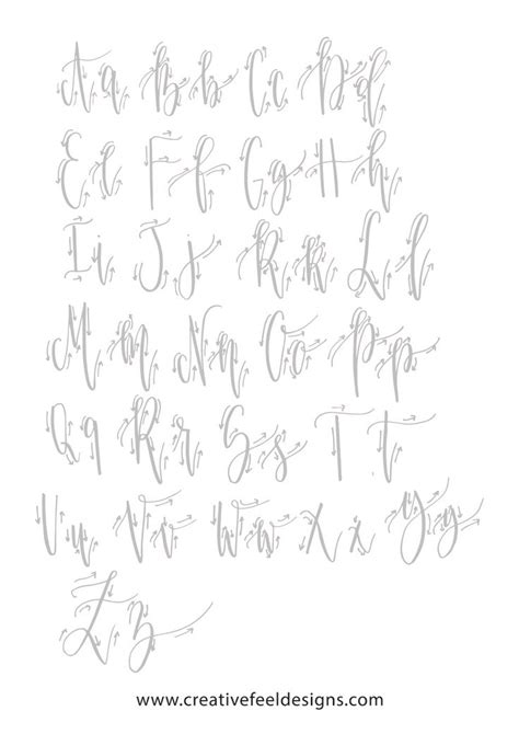 The Cursive Alphabet Is Shown In This Handwritten Font Pattern Which