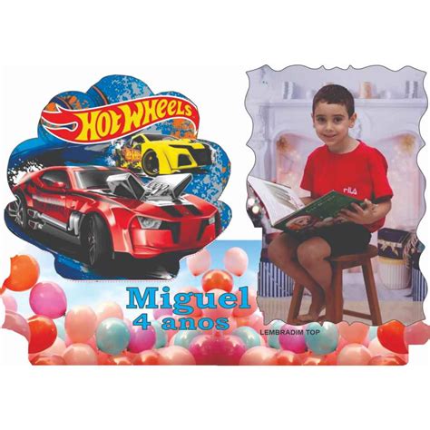 lembrança aniversário infantil FOTO KIT lembrancinhas personalizada tema hot wheels
