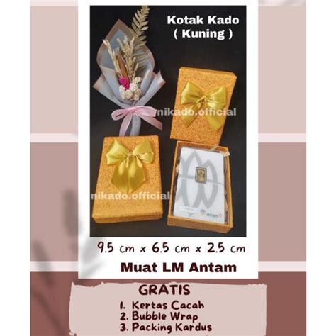 Jual Kotak Kado Antam Kotak Hadiah Emas Antam Gift Box Shopee Indonesia