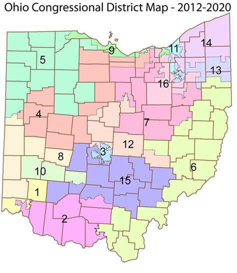 2012 Electoral Map Of Ohio Map