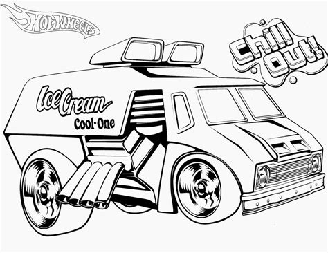 Hot Wheels Coloring Pages Free Print