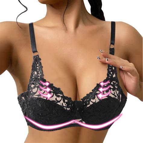 Dondpo Plus Size Lingerie Bras For Women Women Sexy Lace Bra Thorn Plus Size Underwear Bra