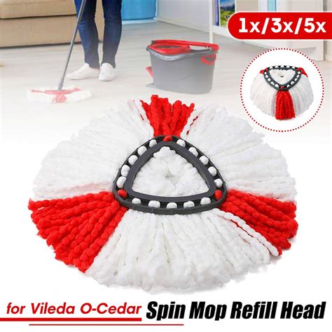 Buy Pcs Replacement Microfibre Spin Mop Clean Refill Head For