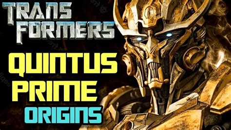 Quintus Prime Origins The Unique Transformer God Of Life And