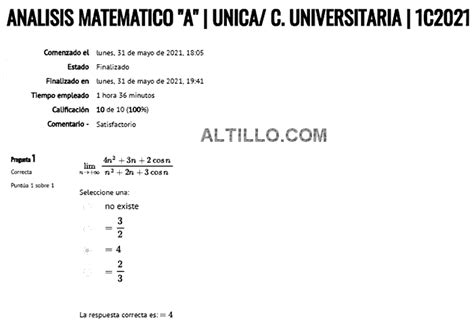 1º Parcial H Análisis Matemático 2021 CBC UBA