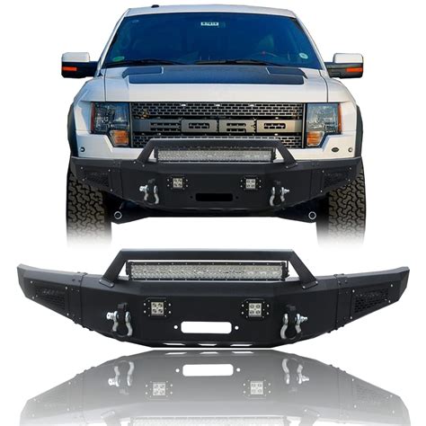 Buy Luywte Black Powder Coated Steel Front Bumper Wwinch Plateandled