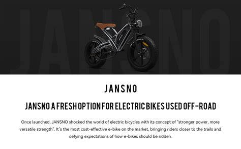 Jansno Electric Bike For Adults X Fat Tire Electric Bicycle