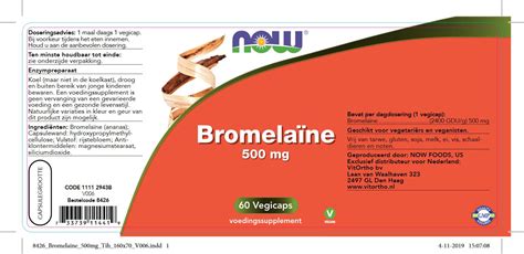NOW Bromelaïne | 60 capsules