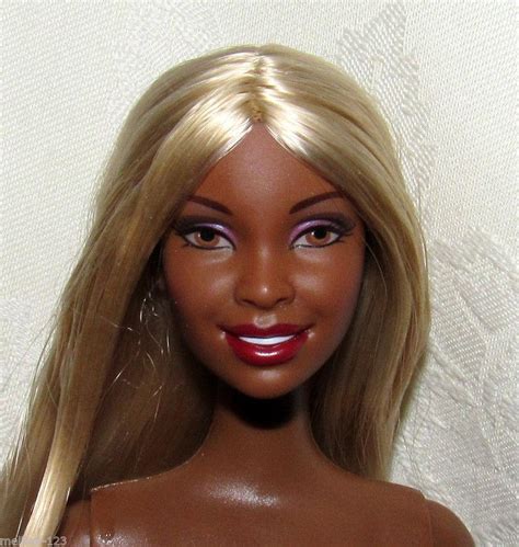 Nude Barbie Doll Aa Red Hot Diva Blonde Red Tip Hair For Ooak