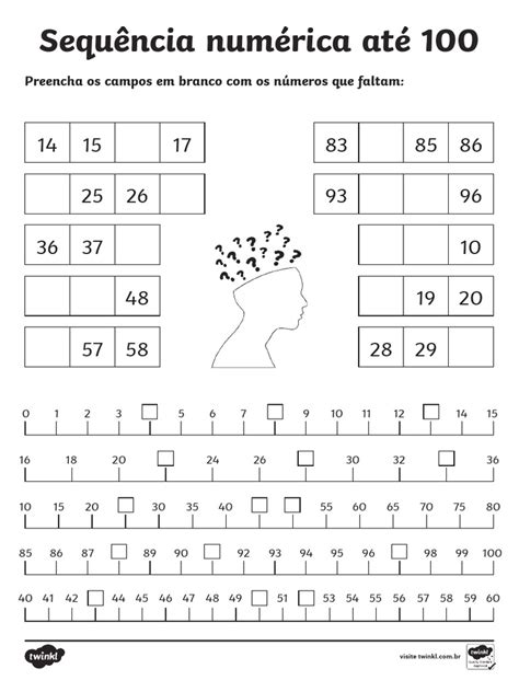 Atividades De Matematica 2 Ano Sequencia Numerica Ate 100 - BR M 1645739340 Atividade de Sequencia Numerica Ate 100 - Ver - 1 | PDF
