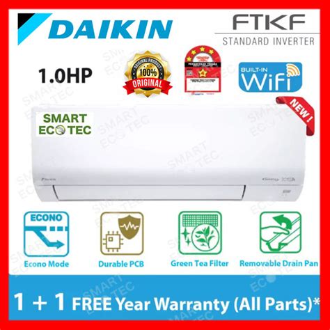 DAIKIN R32 1HP Standard Inverter Air Conditioner FTKF Model FTKF25B