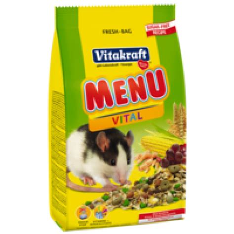 Витакрафт MENU Vital корм для крыс: инструкция, цена — купить уп. 400 г ...