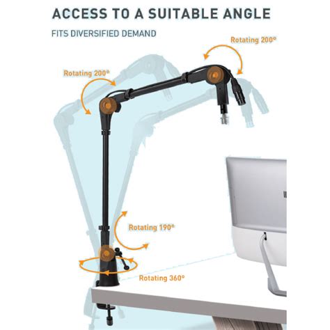 Adjustable Microphone Boom Arm