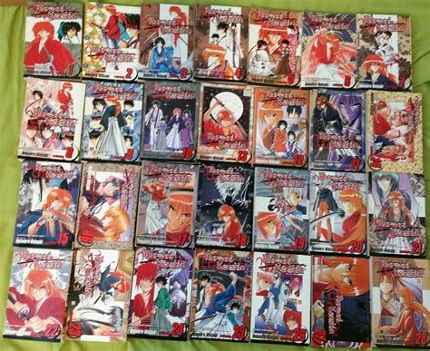 Rurouni Kenshin Manga Set Complete Vol 1 28 W Free Three In One Vol 6