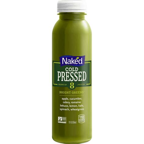 Naked Cold Pressed Juice Bright Greens Fl Oz Juice And Drinks Sun Fresh